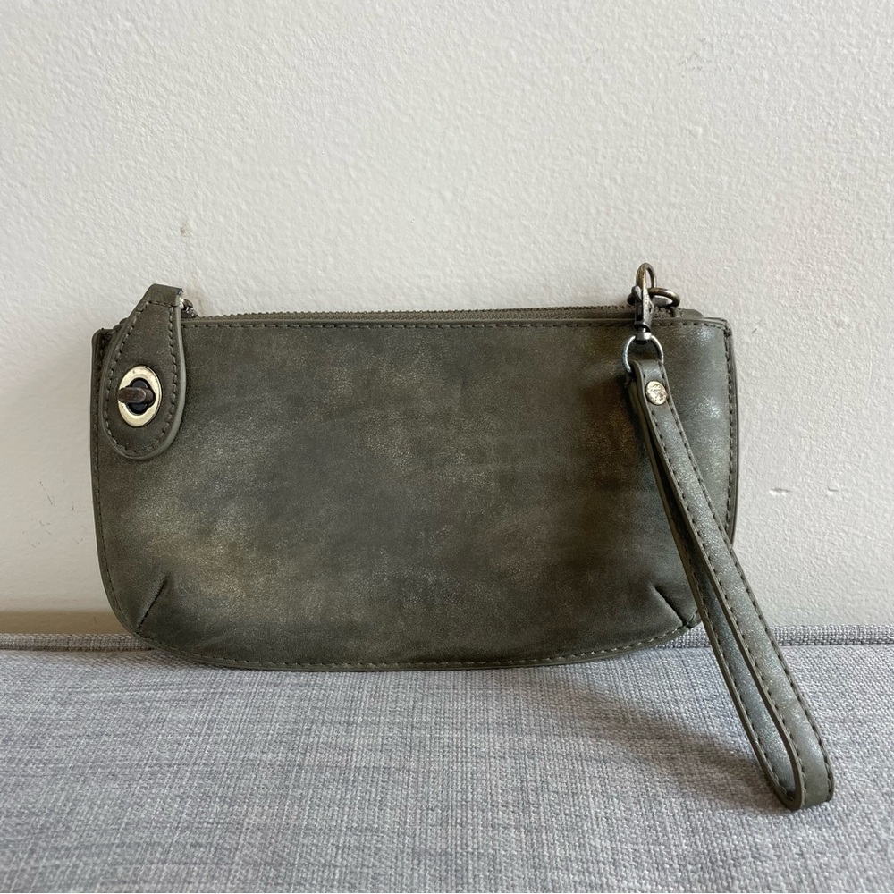 Joy Susan Army Green Wristlet Purse/Wallet